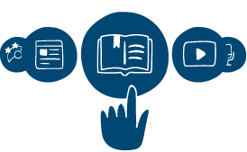 My Academy plateforme e-learning (LMS) - picto contenu sur etagere